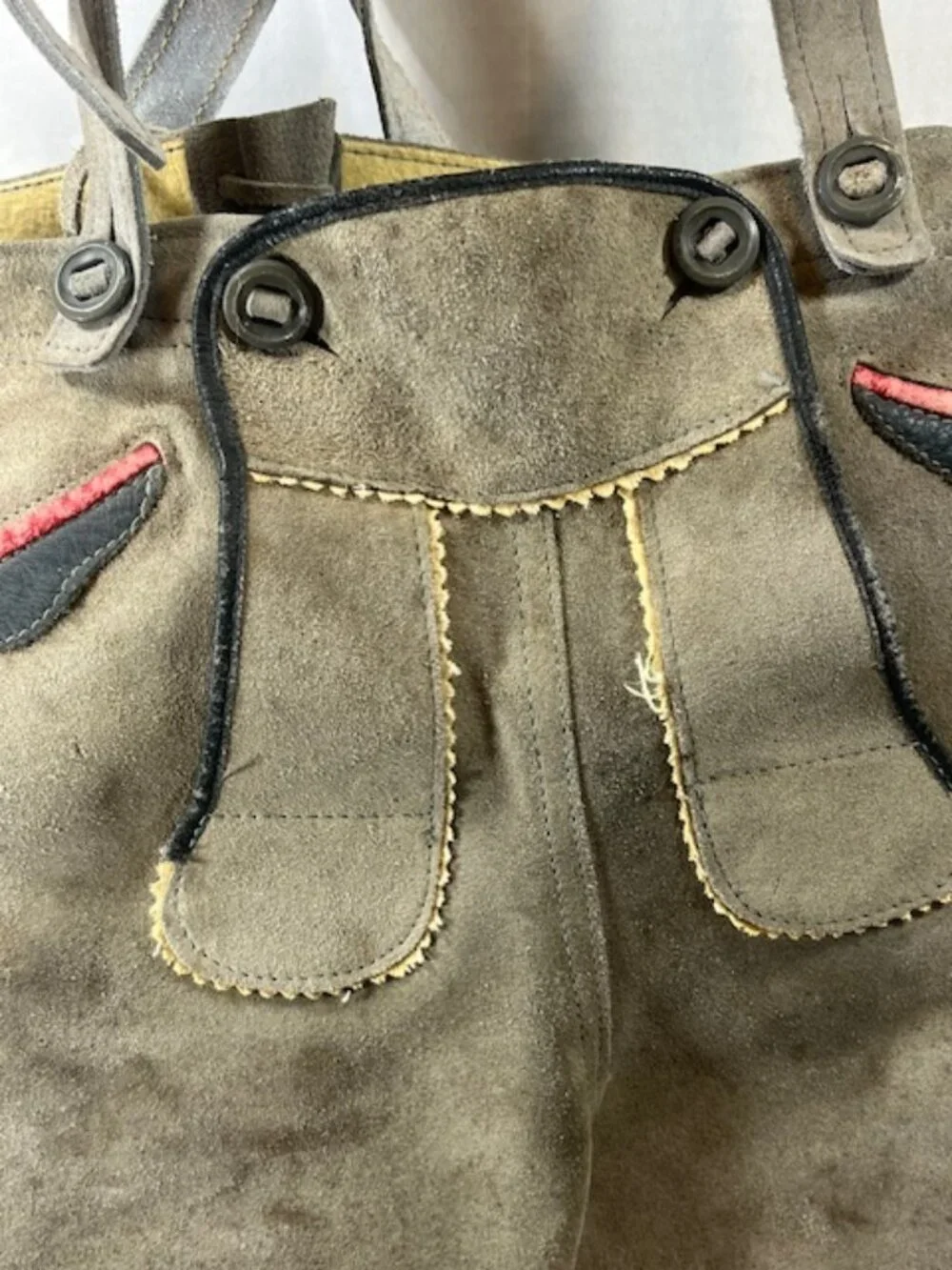 Lederhosen vintage grey